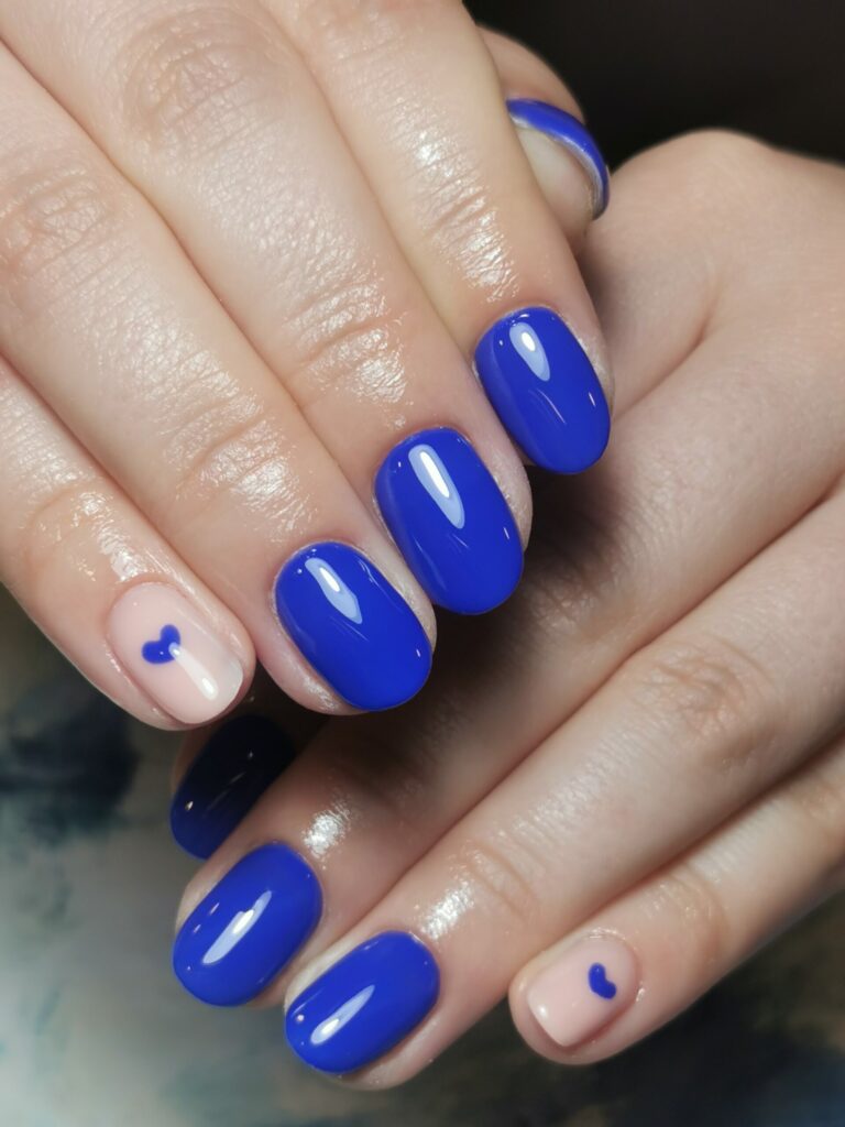 MBeauty - Semi permanent bleu et coeur